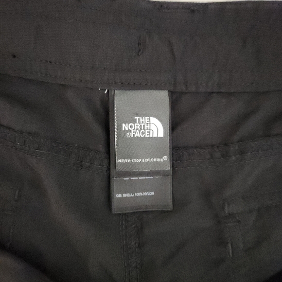 THE NORTH FACE Roll-Up Trail Pants – Black Hiking Cargo, Size 14 - Picture 16 of 16